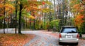 Autumn Drive Royalty Free Stock Photo