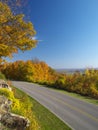 Autumn drive way