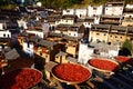 Autumn drying in HuangLing village Royalty Free Stock Photo