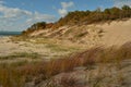 Autumn in the Dunes in Warren Dunes State Park Royalty Free Stock Photo