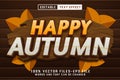 Autumn Editable Text Effect