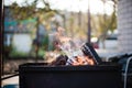 Autumn Ember Feast: Fire Grill in the Backyard