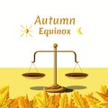 Autumn Equinox Day Vector Illustration