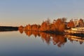 Autumn evening in the North harbour