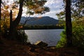 Autumn / Fall At Copperas Pond in the Adirondack Mountains High Peaks Region Royalty Free Stock Photo