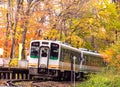 White train commuter Fukushima Japan