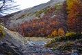 Autumn / Fall in Parque Nacional Torres del Paine, Chile Royalty Free Stock Photo