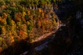 Autumn / Fall Splendor - Deep Canyon - Taughannock Falls State Park, Ithaca, New York Royalty Free Stock Photo