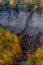Autumn / Fall Splendor - Deep Canyon - Taughannock Falls State Park, Ithaca, New York Royalty Free Stock Photo