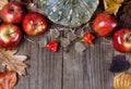 Autumn (fall) still life with pumpkin, apples and leaves Royalty Free Stock Photo