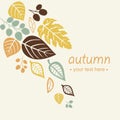 Autumn falling leaves background Royalty Free Stock Photo