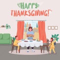 Autumn family holiday social media post mockup