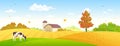 Autumn farm banner