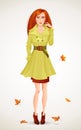 Autumn fashion woman
