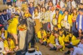 Autumn festival dance of hair lion in Oshio Tenman-gu Shrine