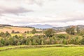 Autumn Fields Forrest & Hillside over Crieff in Scotland