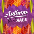 Autumn flash sale vivid color half leaves