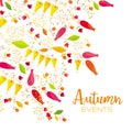 Autumn floral background Royalty Free Stock Photo