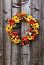 Autumn flower wreath