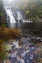 Autumn Fog At Barberville Falls Royalty Free Stock Photo