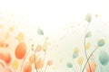 Autumn foliage in abstract pastel tones background Royalty Free Stock Photo