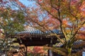 Autumn foliage at Eikando Temple Royalty Free Stock Photo