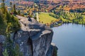 Autumn foliage in Quebec, from Mount Pinacle