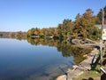 Autumn foliage reflections in Vermont Royalty Free Stock Photo