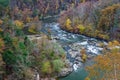 Autumn Foliage on the Roanoke River Royalty Free Stock Photo
