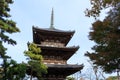 Autumn foliage in the Sankeien Garden, Yokohama, Kanagawa, Japan