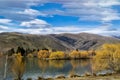 Afternoon at Wairepo Arm, Twizel, South Island, New Zealand Royalty Free Stock Photo