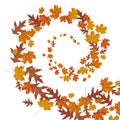 Autumn Foliage Wind Helix Royalty Free Stock Photo