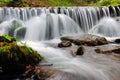 Autumn forest waterfall Royalty Free Stock Photo