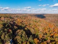 Autumn forests overlook by drone DJI mavic mini