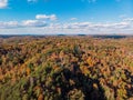 Autumn forests overlook by drone DJI mavic mini