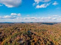 Autumn forests overlook by drone DJI mavic mini