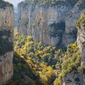 Autumn in the foz of Arbaiun, Navarre Royalty Free Stock Photo