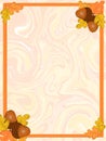 Autumn frame for design and decoration