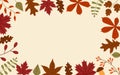 autumn frame with leaves for your profile picture