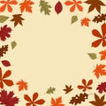 autumn frame for your avatar, with autumn leaves