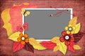 Autumn framework for photo Royalty Free Stock Photo