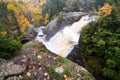 Autumn at Gabbro Falls in the Upper Peninsula of Michigan Royalty Free Stock Photo