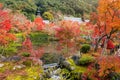 Autumn garden at Eikando temple, Kyoto Royalty Free Stock Photo