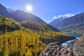 Autumn at Ghizer Valley. Royalty Free Stock Photo