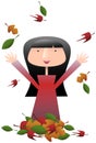 Autumn Girl Royalty Free Stock Photo
