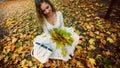 Autumn girl in fashion and lifestyle lyrics style