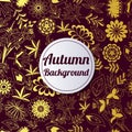 Autumn golden background