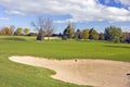 Autumn Golf Bunker Royalty Free Stock Photo
