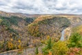 Autumn at the `Grand Canyon` of Pennsylvania Royalty Free Stock Photo