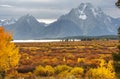 Autumn in Grand Teton Royalty Free Stock Photo